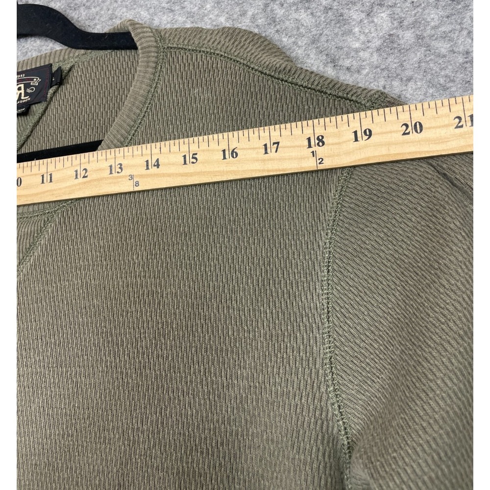 RRL Double RL Ralph Lauren Sweatshirt Mens L Green Pullover Crewneck Cotton Read - Picture 9 of 13